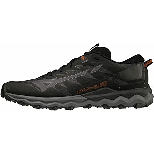 Mizuno Chaussures de Trail Wave Daichi 7 GTX pour Homme, Mecque Noire irongée, 42.5 EU