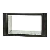 tomzz Audio 2415-069 Doppel DIN Radioblende Set kompatibel mit Ford Focus 2 Fiesta C-Max S-Max Galaxy Mondeo Kuga Transit schwarz mit Einbaukit