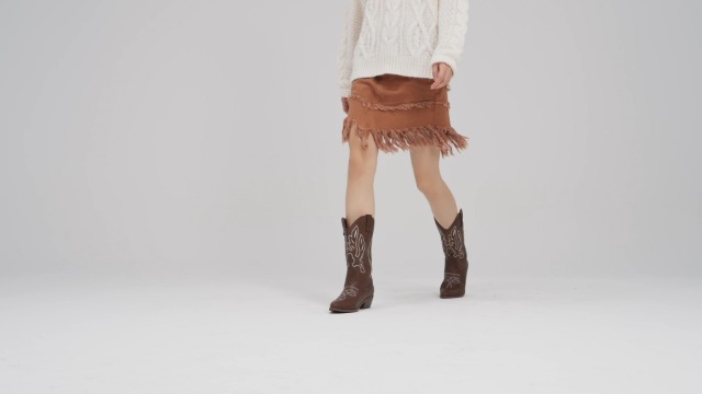 Stivali Cowboy Donna DREAM PAIRS - Stivaletti Western In Pelle Sintetica - Foto 6