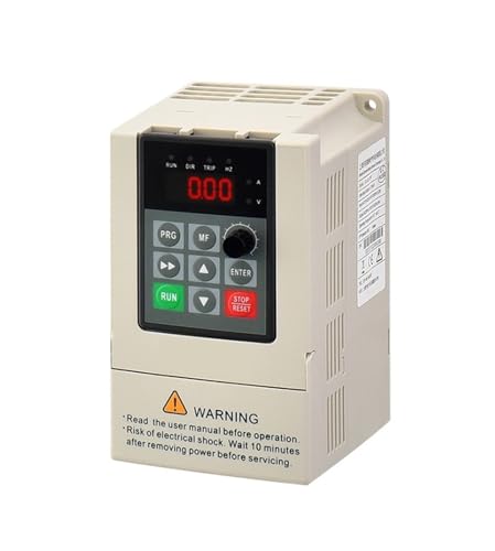 220V to 380V Variable Frequency Drive VFD Motor Speed Controller 0.4KW-2.2KW Industrial Use Adjustable Frequency Converter(0.4KW,1ph220V-3ph220V)
