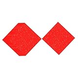 【Écriture DIY】 : Papier rouge chinois Xuan Doufang, papier carré vierge à caractères Fu à personnaliser, pour écrire vos vœux uniques et réaliser une calligraphie artistique, idéal pour les passionnés de calligraphie.