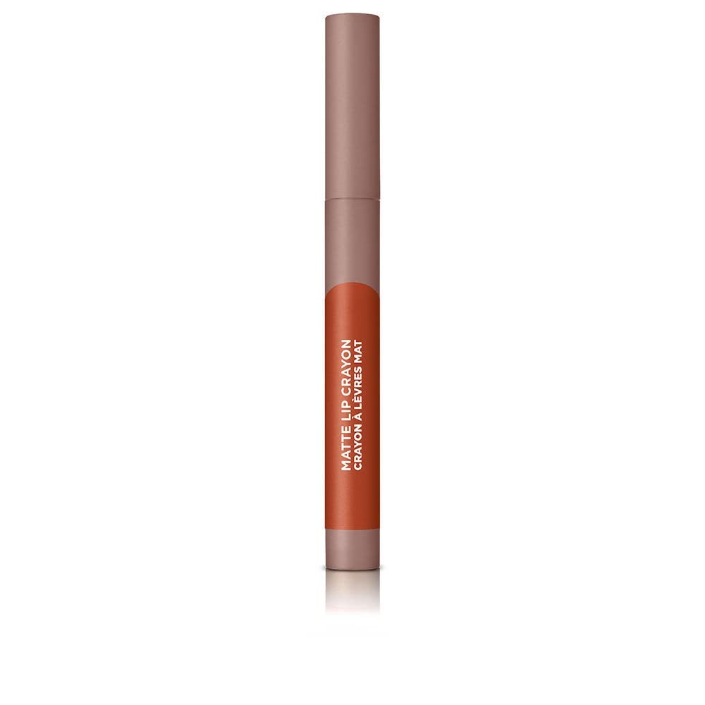 L’Oréal Paris L'Oreal Infallible Very Matte Lip Crayon Lipstick, Smudge Proof, Orange Lipstick, 106 Mon Cinnamon