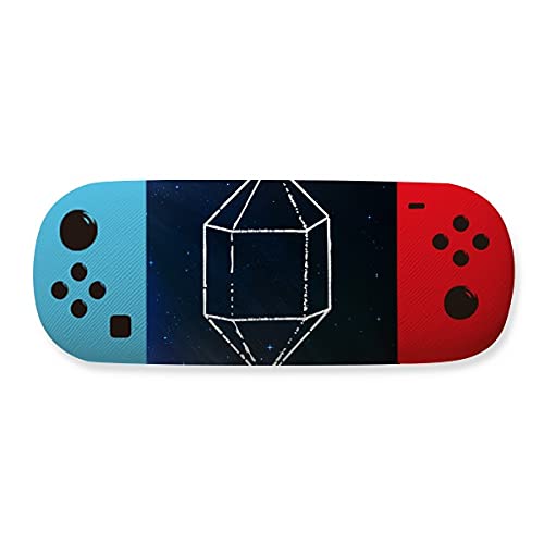 Étui de rangement pour lunettes bleu avec motif étoile et cristal étincelant
