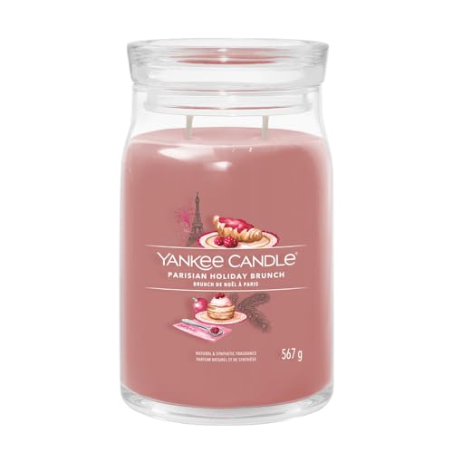 Yankee Candle Duftkerze im Glas (groß) Parisian Holiday Brunch - Signature Kerze mit Brenndauer bis zu 90 Stunden