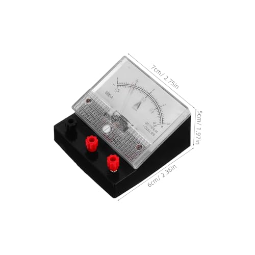 NAMOARLY 2 Stück Analoges Amperemeter Voltmeter Panelmeter Kunststoff Kleines Dc Strom und Spannungsmessgerät für Schullabor und Physikunterricht