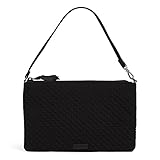 Vera Bradley Microfiber Convertible Wristlet with RFID Protection, Classic Black