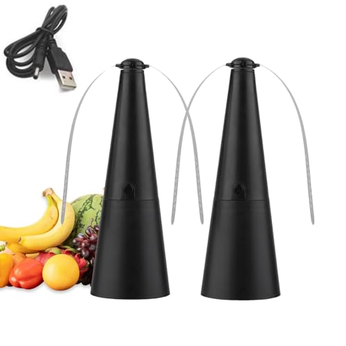 2Piezas Ventilador Para Moscas De Mesa, Abanicos Para Moscas Para Mesa, Ventilador Antimoscas Recargable Usb Portátiles, Ventiladors Repelente De Mosca Para Interiore Exteriore Picnic, Barbacoa, Viaje