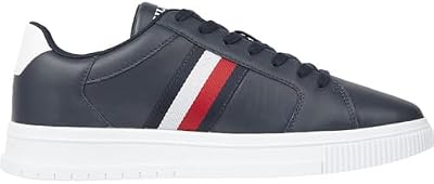 Tommy Hilfiger Zapatillas Supercup LTH Stripes ESS Fm0fm04895Cupsole para Hombre, Blue Desert Sky, 44 EU