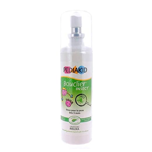 Pediakid - Bouclier insect spray - 100 ml spray - Protéger les enfants des piqûres d'insectes