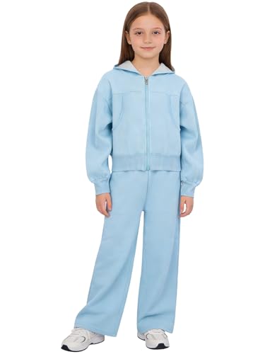 Tenue de sport fille avec jogging et sweat zippé anti-courants d'air