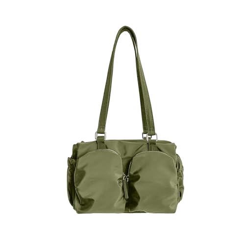 Sac sous les bras nylon imperméable multi-poches avec fermeture zippée pour femme