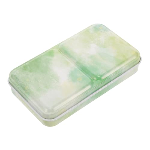 KOCKSHION Portable Iron Watercolor Pigment Box Empty Mixing Case for Artists Durable Palette Holder with Lid for Travel and Outdoor Painting for Easy Carrying