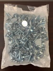 Elevator Bolts & Kep Nuts 1/4"x1.25" - 100 Pack Diameter: 1/4" Length: 1.25" inches Material: Steel Finish: Zinc Head Style: Flat Countersunk