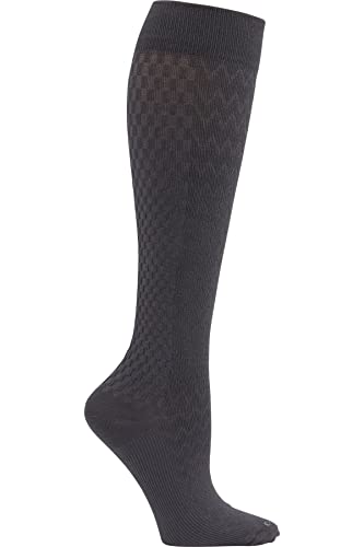 Image of Cherokee True Support Compression Socks for Men, Knee High, 4 Pair Pack, 10-15 mmHg, Regular & Wide Calf - MTRUESUPPORT, Regular, Graphite