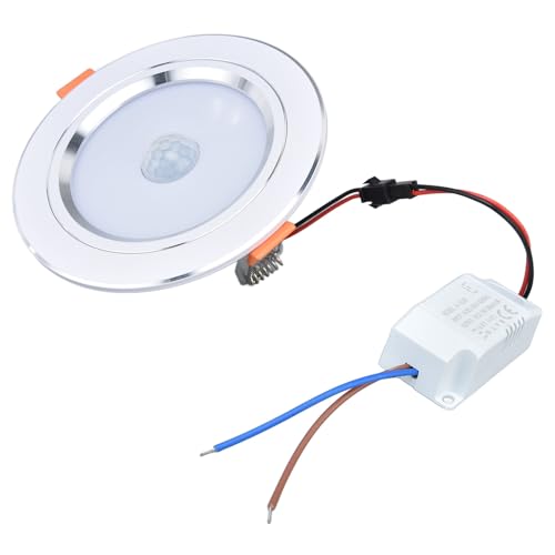 OPPWONG 9W LED シーリングライト フラッシュマウント 赤外線ボディセンシング モダンな調光可能なランプ バルコニー、アルミニウム、家の廊下や駐車場用 (白色光) [3]