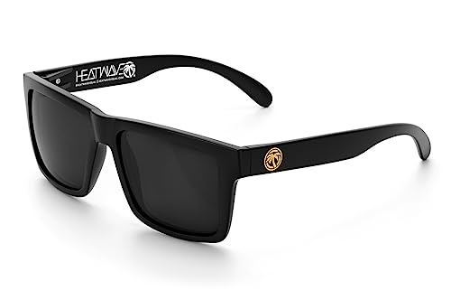 Heat Wave Visual Vise Z87 Sunglasses in Black With Gold Emblems