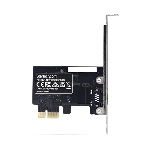 Image of StarTech 1-Port 5G Gigabit PCIe Network Card, TAA (PR15GR-NETWORK-CARD) | Realtek RTL8126, PCI Express LAN Card, Windows and Linux, Adapter