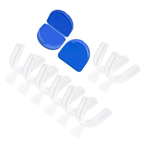 Image of 8psc Teeth Whitening Trays Kits Mouth Trays & 2 Tooth Boxes, Thermoform Moldable Whitening Teeth Tray, Oral Care Thin Moldable Mouth Tray Kit Tools for Whitening