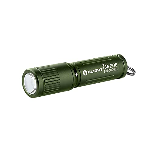 OLIGHT i3E EOS PMMA TIR Lens AAA EDC Flashlight 90 Lumens Compact Keychain Flash Light for Night, Camping (Blue Porcelain)