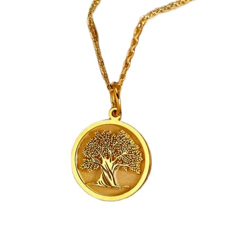 Collier femme argent 925 branche d'olivier doré à offrir pour un anniversaire