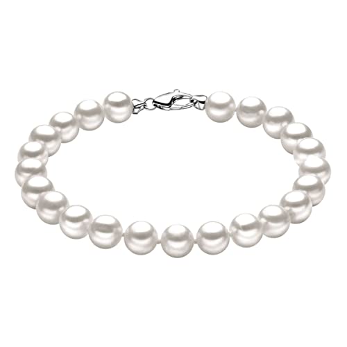 Comete Bracciale GIOIELLI di Perle e oro Bianco 18kt BRQ111