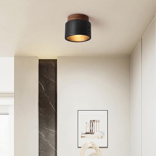 Plafón H3TF5J ideal para pasillos y pequeños comercios con madera natural 4