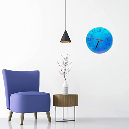 Image of URBAN BOX Clock Resin Mold Roman Numeral Arabic Numeral Clock Silicone Resin Mold for Epoxy DIY Jewelry Making Creative DIY Multipurpose Transparent Silicone Coaster Mold (12 Inch)-40