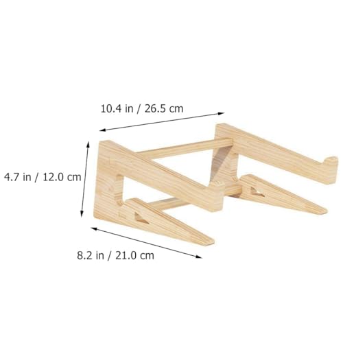 Soporte de madera ajustable para laptop de 12-14.7 pulgadas miniatura 2