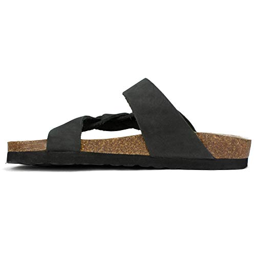 Image of WHITE MOUNTAIN Women's Crawford Signature Comfort Molded Footbed Braided Sandal