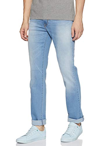 Image of Pepe Mens 5 Pocket Whiskered Effect Jeans