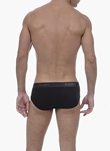 2(x)ist Men's Essential Cotton No Show Briefs Pack of 3 Briefs (Pack of 3)