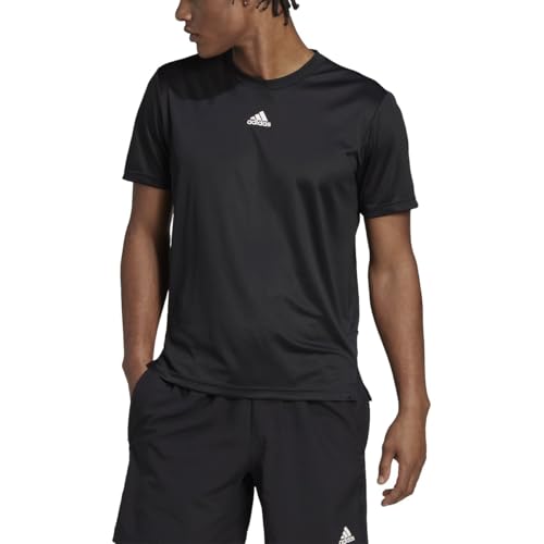 T-shirt entraînement adidas AEROREADY noir et jaune taille S pour homme