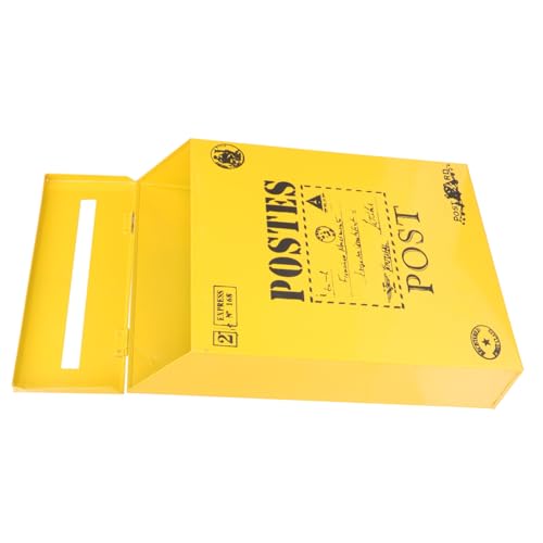 Toddmomy Cassetta Postale in Ferro Stile Vintage da Parete con Motivo Lettere Inglesi Cassette Posta Esterno Resistente e Capiente per Decorazione Casa