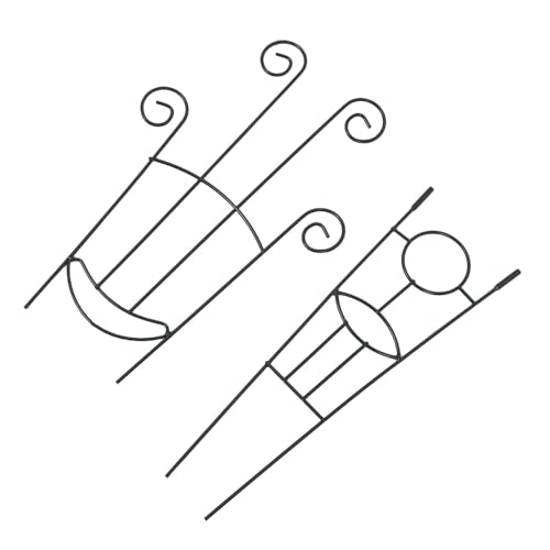 NUOBESTY Soporte Modular Negro de Diseño Plantas Trepadoras Hierro en Cadena, Soporte Resistente y Ladrillo para Tomates Interior en Paredes Alféizares