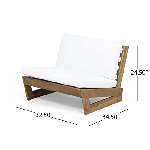 Christopher-Knight-Home-317955-Sherwood-Club-Chair-Teak-White Christopher Knight Home 317955 Sherwood Club Chair Teak White