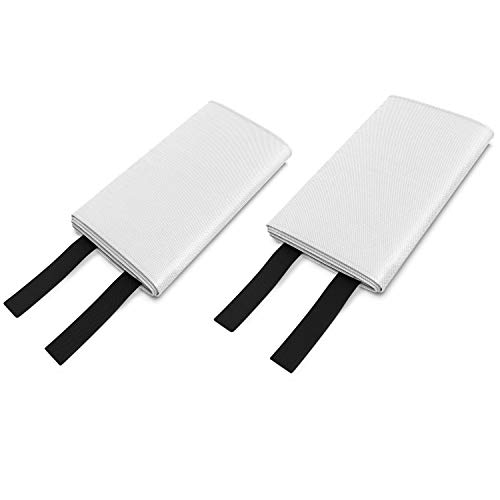 Alorva - 2 x Fire Blankets with Silicone-Coated Fiberglass Cloth for Rapid Fire Suppression – Hi-Viz, 40 x 40 inch – Reinforced Stitching for Max Protection – Firefighter Designed and Tested