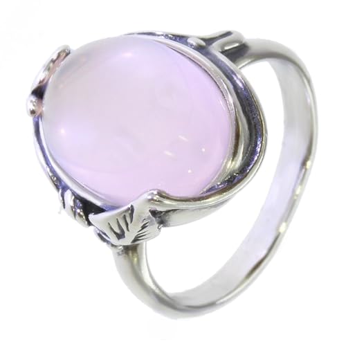 Artipol Bague fabr.européenne style français. Argent Quartz rose naturelle - modèle 3414-QR, taille 53