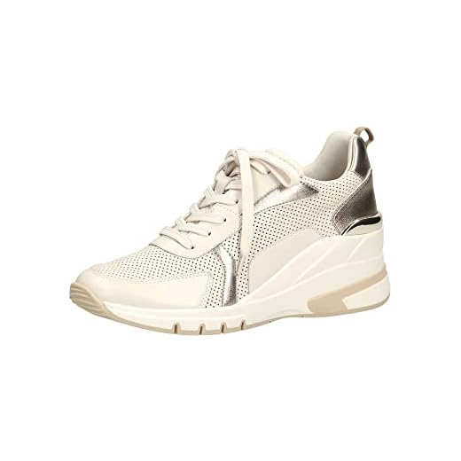 CAPRICE Damen 9-9-23722-26 Sneaker, Creme/Platin C, 40 EU