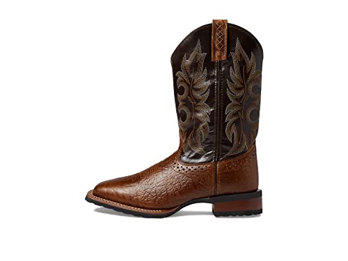 Image of Laredo Mens Broken Bow Square Toe Pull On Casual Boots Mid Calf - Brown