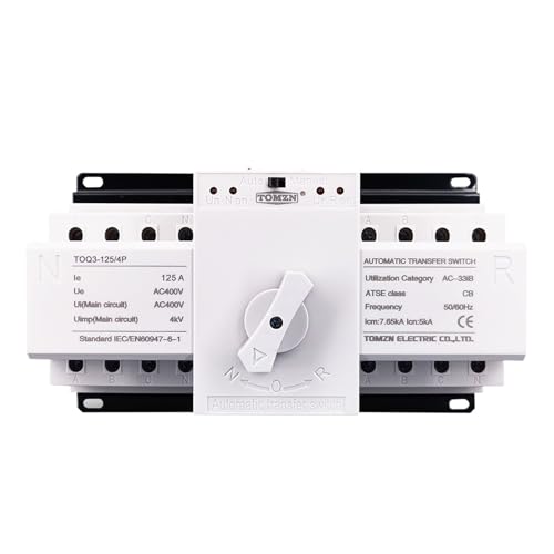 Interruptor transferencia automático TOQ3 evita apagones en redes trifásicas 125A