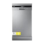 COMFEE' Slimline Freestanding Dishwasher CDWEF1036ESS-UK 45cm Wide With 10 Place Settings, Whisper Quiet 44dB, Auto Wash, Auto Open Drying, Energy Class D, Stainless Steel