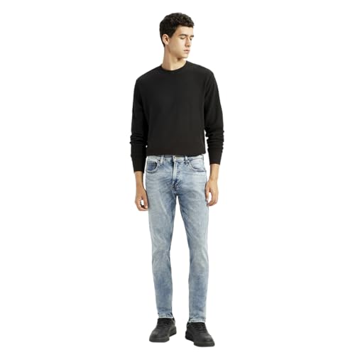 Image of Men's 512 Light-Blue Slim Tapered fit mid Rise Jeans