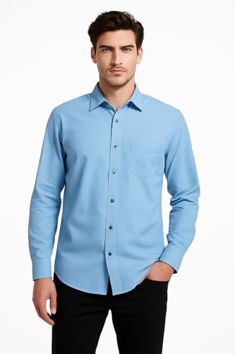 Image of Arvest Men?s Cotton Regular Fit Full Sleeve Shirt Combo Soft Breathable Fabric with Button-Down Collar and Chest Pocket Suitable for Office and Outfits