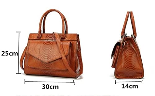 Bolso bandolera estilo europeo y americano para mujer, bolso de mano (color: A, tamaño: 30 cm x 14 cm x 25 cm)