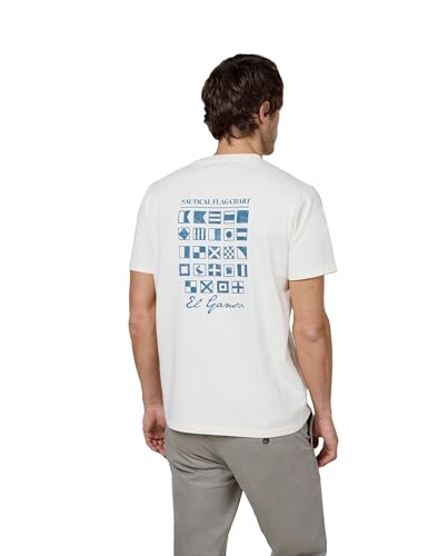 El Ganso Camiseta Banderas Naútica Crudo
