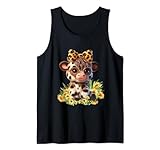 Photo Gallery cute highland cow with leopard bow sunflowers farm canotta Photo Gallery cute highland cow with leopard bow sunflowers farm canotta