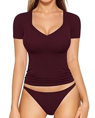 Short Sleeve Burgundy