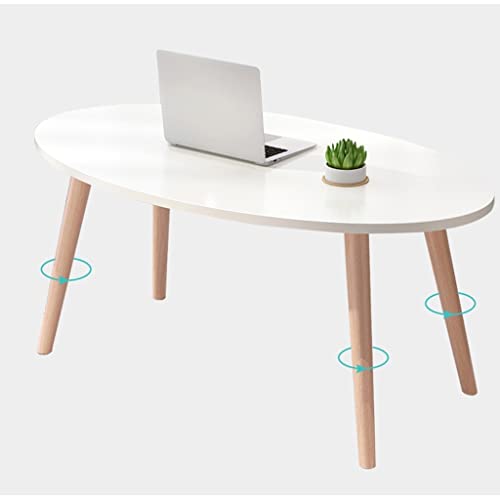 Table basse ovale et table d'appoint de salon multifonctionnelle meuble TV petit espace - 4