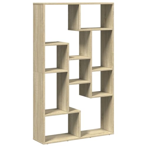 vidaXL Bibliothèque chêne Sonoma 72x20x120,5 cm Bois d'ingénierie, étagère, étagère de Rangement, Support à Livres, étagère à Livres