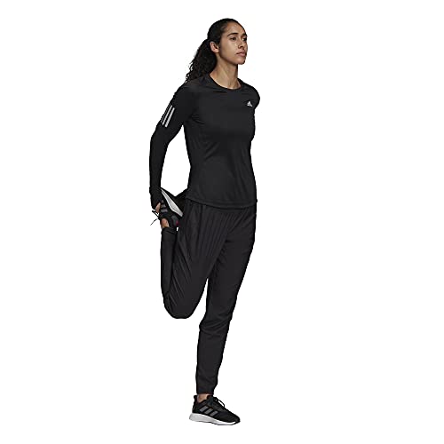 Adidas Women's Own The Run Long Sleeve Tee, Black/White, Large #TOP6